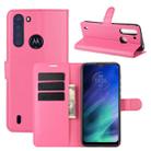 For Motorola One Fusion Litchi Texture Horizontal Flip Protective Case with Holder & Card Slots & Wallet(Rose red) - 1