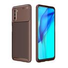 For Huawei Maimang 9 Carbon Fiber Texture Shockproof TPU Case(Brown) - 1