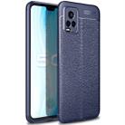 For Vivo S7 Litchi Texture TPU Shockproof Case(Navy Blue) - 1