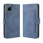 For OPPO Realme C11 Wallet Style Skin Feel Calf Pattern Leather Case with Separate Card Slot(Blue) - 1