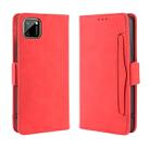 For OPPO Realme C11 Wallet Style Skin Feel Calf Pattern Leather Case with Separate Card Slot(Red) - 1