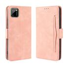 For OPPO Realme C11 Wallet Style Skin Feel Calf Pattern Leather Case with Separate Card Slot(Pink) - 1