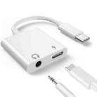 2 in 1 USB-C Adapter with 3.5mm Headphone Jack, Compatible for iPad Pro and Type-C Jack Phone - 1