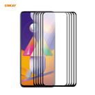 For Samsung Galaxy M31s 5 PCS ENKAY Hat-Prince Full Glue 0.26mm 9H 2.5D Tempered Glass Full Coverage Film - 1