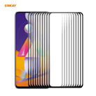 For Samsung Galaxy M31s 10 PCS ENKAY Hat-Prince Full Glue 0.26mm 9H 2.5D Tempered Glass Full Coverage Film - 1