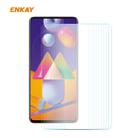 For Samsung Galaxy M31s 10 PCS ENKAY Hat-Prince 0.26mm 9H 2.5D Curved Edge Tempered Glass Film - 1