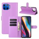 For Motorola Moto G 5G Plus Litchi Texture Horizontal Flip Protective Case with Holder & Card Slots & Wallet(Purple) - 1