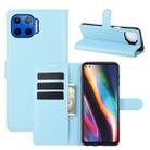 For Motorola Moto G 5G Plus Litchi Texture Horizontal Flip Protective Case with Holder & Card Slots & Wallet(Blue) - 1