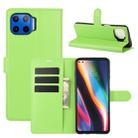 For Motorola Moto G 5G Plus Litchi Texture Horizontal Flip Protective Case with Holder & Card Slots & Wallet(Green) - 1