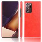 For Samsung Galaxy Note20 Ultra Shockproof Litchi Texture PC + PU Case(Red) - 1