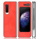 For Galaxy Fold 4G / Fold 5G / W20 5G Shockproof Litchi Texture PC + PU Case(Red) - 1
