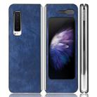 For Galaxy Fold 4G / Fold 5G / W20 5G Shockproof Litchi Texture PC + PU Case(Blue) - 1