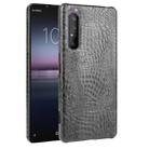 For Sony Xperia 1 II Shockproof Crocodile Texture PC + PU Case(Black) - 1