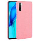 For Huawei Mate 40 Lite/Maimang 9 Shockproof Crocodile Texture PC + PU Case(Pink) - 1