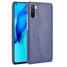 For Huawei Mate 40 Lite/Maimang 9 Shockproof Crocodile Texture PC + PU Case(Blue) - 1