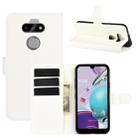 For LG K31/Aristo 5/Aristo 5 Plus Litchi Texture Horizontal Flip Protective Case with Holder & Card Slots & Wallet(White) - 1