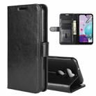 For LG K31/Aristo 5/Aristo 5 Plus R64 Texture Single Horizontal Flip Protective Case with Holder & Card Slots & Wallet& Photo Frame(Black) - 1