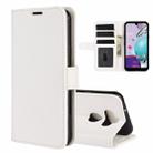 For LG K31/Aristo 5/Aristo 5 Plus R64 Texture Single Horizontal Flip Protective Case with Holder & Card Slots & Wallet& Photo Frame(White) - 1