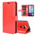 For LG K31/Aristo 5/Aristo 5 Plus R64 Texture Single Horizontal Flip Protective Case with Holder & Card Slots & Wallet& Photo Frame(Red) - 1
