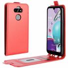 For LG K31/Aristo 5/Aristo 5 Plus R64 Texture Single Vertical Flip Leather Protective Case with Card Slots & Photo Frame(Red) - 1