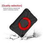 For Amazon Kindle Fire HD8 (2020) PC + Silicone Shockproof Combination Case with 360 Degree Rotating Holder & Handle(Black + Red) - 6