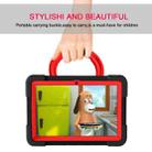 For Amazon Kindle Fire HD8 (2020) PC + Silicone Shockproof Combination Case with 360 Degree Rotating Holder & Handle(Black + Red) - 8