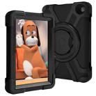 For Amazon Kindle Fire HD8 (2020) PC + Silicone Shockproof Combination Case with 360 Degree Rotating Holder & Handle(Black) - 2