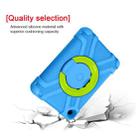 For Amazon Kindle Fire HD8 (2020) PC + Silicone Shockproof Combination Case with 360 Degree Rotating Holder & Handle(Blue + Grass Green) - 5