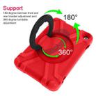For Amazon Kindle Fire HD8 (2020) PC + Silicone Shockproof Combination Case with 360 Degree Rotating Holder & Handle(Red + Black) - 6