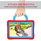 For Amazon Kindle Fire HD8 (2020) PC + Silicone Shockproof Combination Case with 360 Degree Rotating Holder & Handle(Red + Blue) - 7