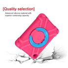 For Amazon Kindle Fire HD8 (2020) PC + Silicone Shockproof Combination Case with 360 Degree Rotating Holder & Handle(Rose Red + Blue) - 5