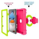 For Amazon Kindle Fire HD8 (2020) PC + Silicone Shockproof Combination Case with 360 Degree Rotating Holder & Handle(Rose Red + Grass Green) - 4