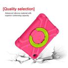 For Amazon Kindle Fire HD8 (2020) PC + Silicone Shockproof Combination Case with 360 Degree Rotating Holder & Handle(Rose Red + Grass Green) - 5