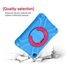 For Amazon Kindle Fire HD8 (2020) PC + Silicone Shockproof Combination Case with 360 Degree Rotating Holder & Handle(Blue + Rose Red) - 5