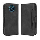 For Nokia 8.3 5G Wallet Style Skin Feel Calf Pattern Leather Case ，with Separate Card Slot(Black) - 1