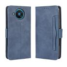 For Nokia 8.3 5G Wallet Style Skin Feel Calf Pattern Leather Case ，with Separate Card Slot(Blue) - 1