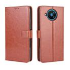 For Nokia 8.3 5G Retro Crazy Horse Texture Horizontal Flip Leather Case , with Holder & Card Slots & Photo Frame(Brown) - 1