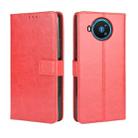 For Nokia 8.3 5G Retro Crazy Horse Texture Horizontal Flip Leather Case , with Holder & Card Slots & Photo Frame(Red) - 1