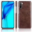 For Huawei Mate 40 Lite/Maimang 9 Shockproof Litchi Texture PC + PU Case(Brown) - 1