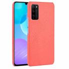 For Huawei Honor 30 Youth/Honor 30 Lite Shockproof Crocodile Texture PC + PU Case(Red) - 1
