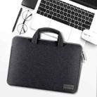 For 13-13.3 inch Oxford Cloth Portable Waterproof Protective Cover Double Zipper Briefcase Laptop Carrying Bag(Black) - 2