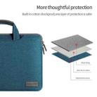 For 13-13.3 inch Oxford Cloth Portable Waterproof Protective Cover Double Zipper Briefcase Laptop Carrying Bag(Black) - 3