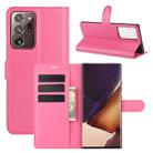 For Samsung Galaxy Note20 Ultra Litchi Texture Horizontal Flip Protective Case with Holder & Card Slots & Wallet(Rose Red) - 1