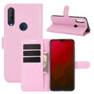 For Vodafone Smart V11 Litchi Texture Horizontal Flip Protective Case with Holder & Card Slots & Wallet(Pink) - 1