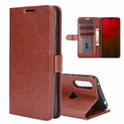 For Vodafone Smart V11 R64 Texture Single Horizontal Flip Protective Case with Holder & Card Slots & Wallet& Photo Frame(Brown) - 1