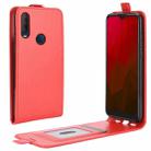 For Vodafone Smart V11 R64 Texture Single Vertical Flip Leather Protective Case with Card Slots & Photo Frame(Red) - 1