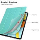 For iPad Pro 12.9 inch (2020) Multi-folding Horizontal Flip Shockproof Transparent PC + PU Leather Tablet Case with Sleep / Wake-up Function(Grey) - 7