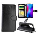 For iPhone 12 Pro Max Crazy Horse Texture Leather Horizontal Flip Protective Case with Holder & Card Slots & Wallet & Photo Frame(Black) - 1