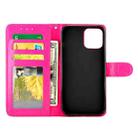 For iPhone 12 Pro Max Crazy Horse Texture Leather Horizontal Flip Protective Case with Holder & Card Slots & Wallet & Photo Frame(Magenta) - 3