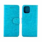 For iPhone 12 Pro Max Crazy Horse Texture Leather Horizontal Flip Protective Case with Holder & Card Slots & Wallet & Photo Frame(baby Blue) - 2